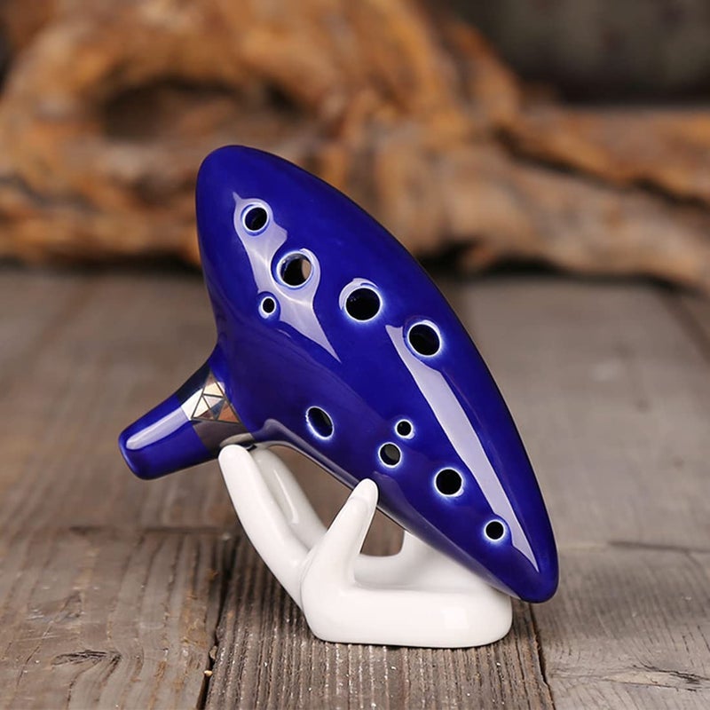 Aovoa 12 Hole Ocarina for Legend of Zelda with 2 Song Books, Alto C Ocarina with Getting Started Guide Display Stand and Protective Bag - Image 3